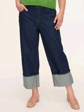 Kate Spade New York Women's High-Rise Straight Leg Wide Cuff Jeans -  NWOT SZ 10